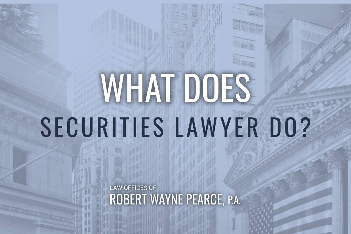 what does a securities lawyer do